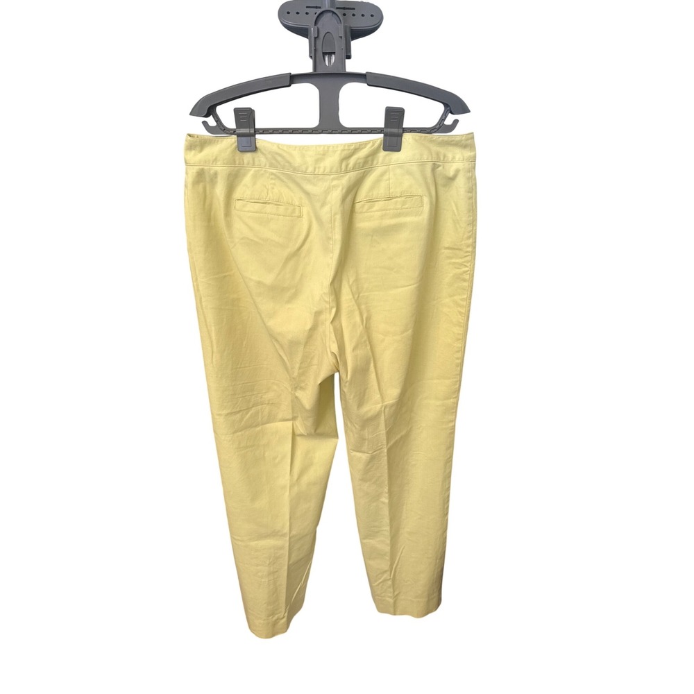 For The Republic Womens Lt. Yel/GrnStretch Straight Leg Dress Pants Size 14